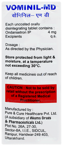 VOMINIL 4 MG TAB 10S