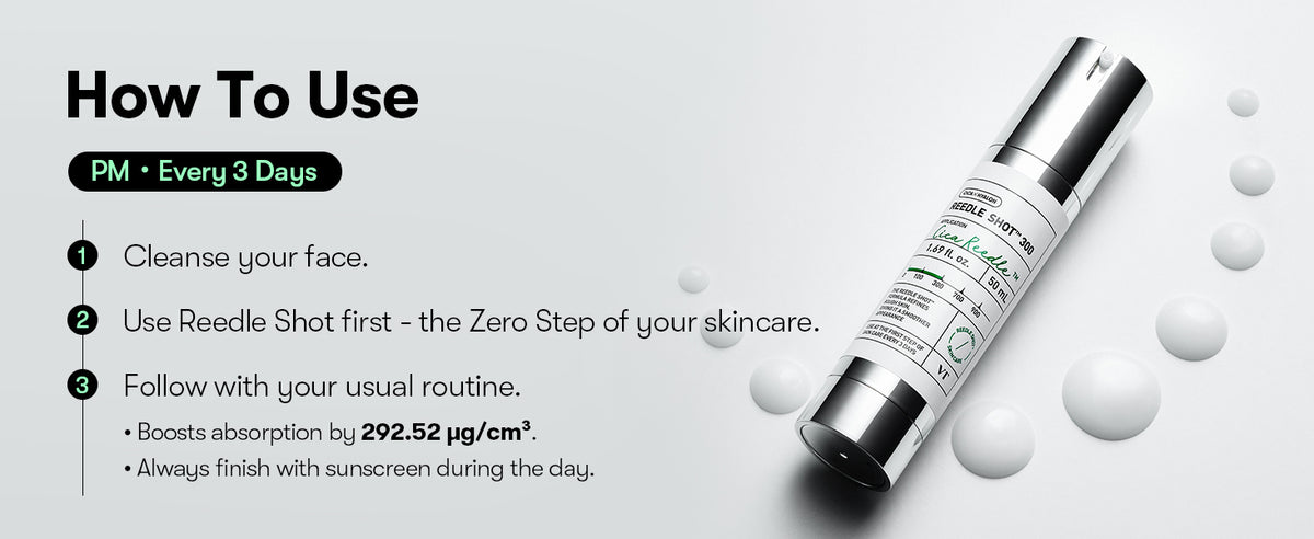 VT Cosmetics CICA Reedle Shot 300 Serum - Microneedling, Centella Asiatica, 50ml - 10