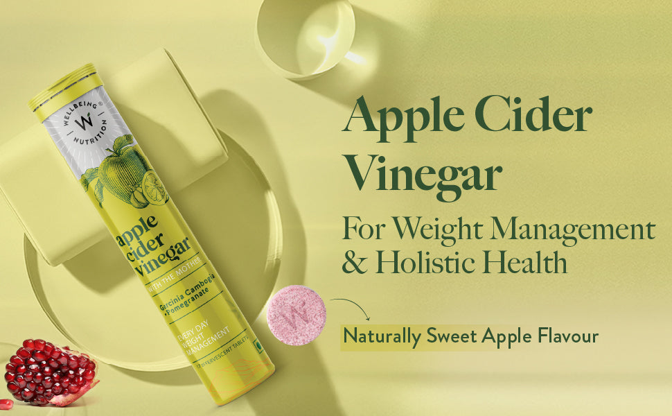 Wellbeing Nutrition Apple Cider Vinegar Tablets with Garcinia Cambogia & Pomegranate - 17 Effervescent Tabs - 1