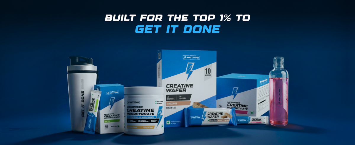 Wellcore Micronised Creatine Powder - Lemon Lime - 33 Servings - 7