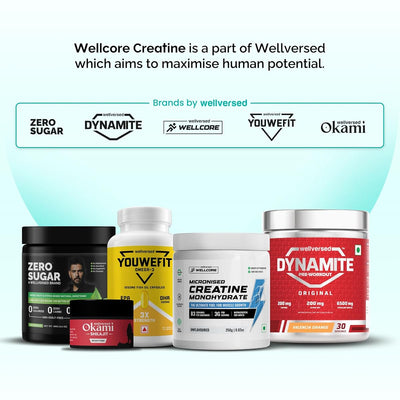 Wellcore Micronised Creatine Monohydrate Powder - 6 Sachets, Kiwi Kick