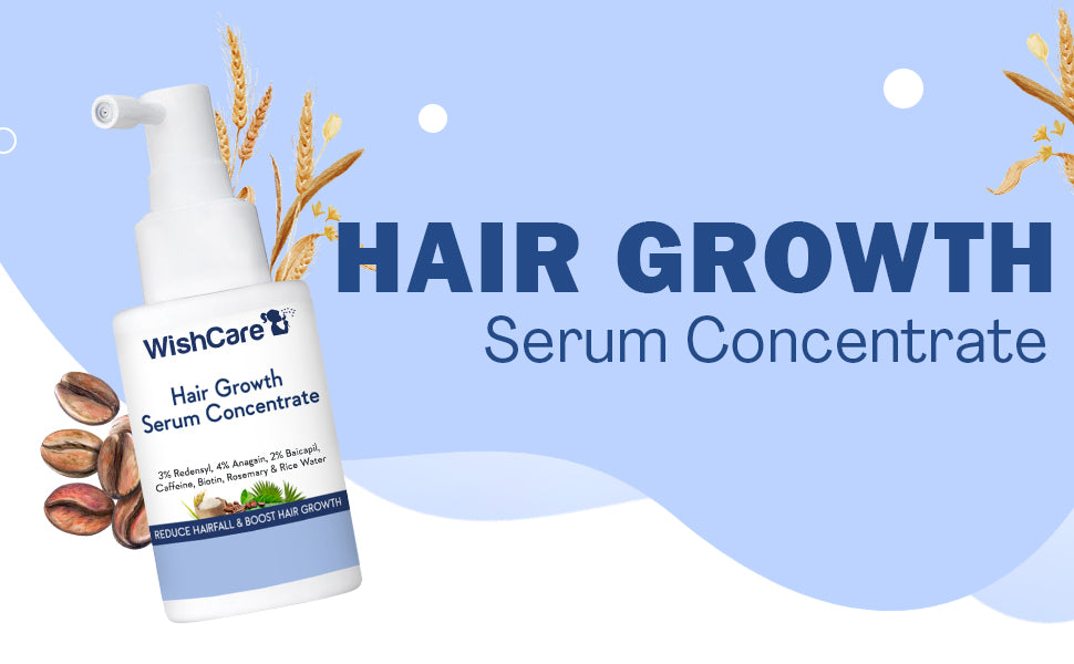 WishCare Hair Growth Serum Concentrate - Redensyl & Anagain, 30ml - 1