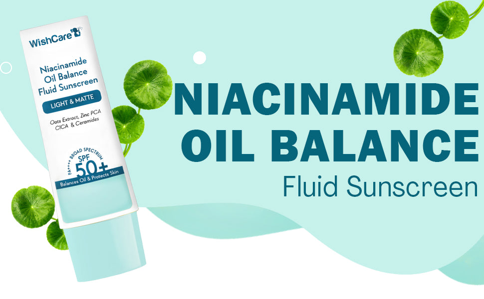 واقي الشمس WishCare Niacinamide Oil Balance بمعامل حماية SPF 50 PA++++ - واقي شمس خفيف وغير لامع للبشرة الدهنية - 1