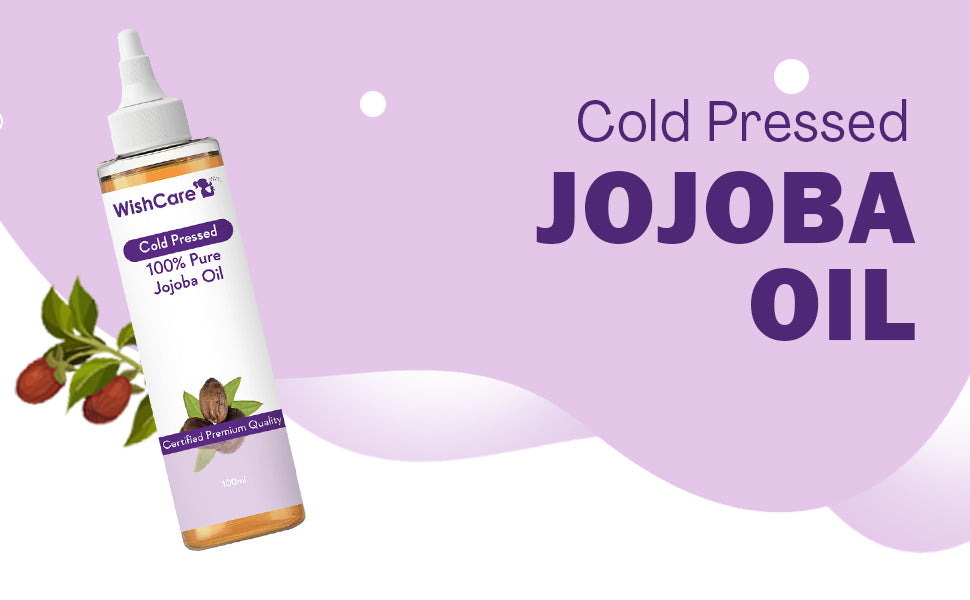WishCare Jojoba Oil - 100% Pure Cold-Pressed, Unrefined, 100ml - 1
