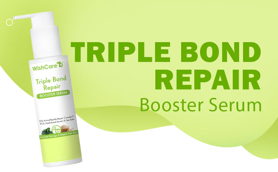 WishCare Triple Bond Repair Booster Hair Serum - 10% AminoPeptide Complex - 100ml - 1