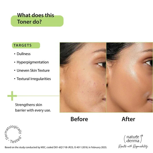 Nature Derma Brightening Toner Essence - Face Serum Treatment, 100ml - Image 4