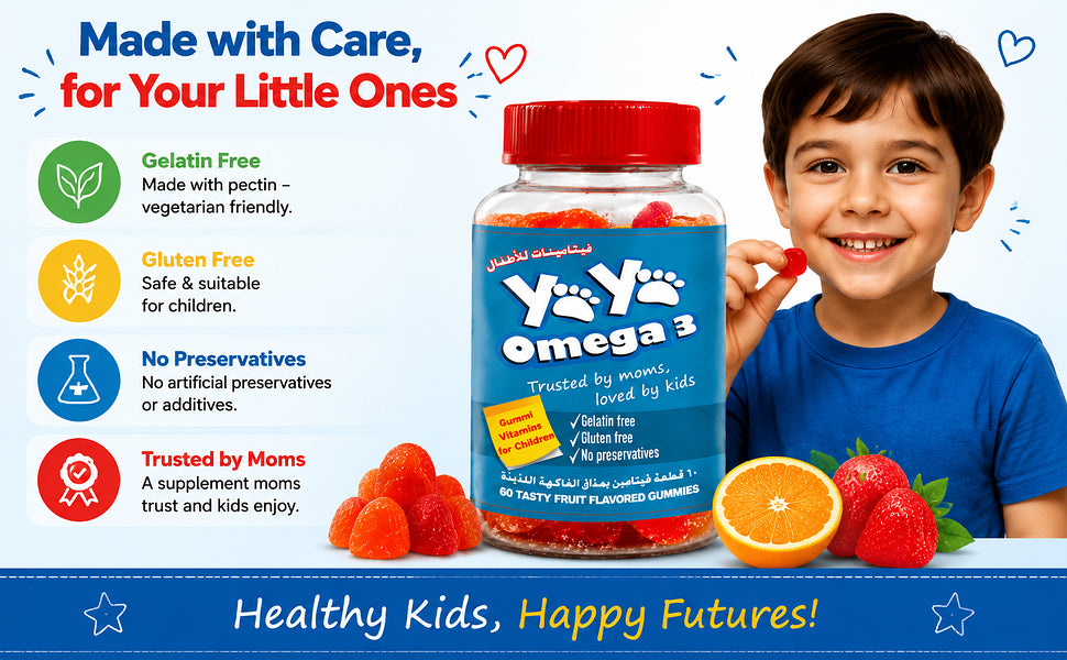 YAYA Omega 3 Gummies for Children, DHA Enriched, 60 Count - 3
