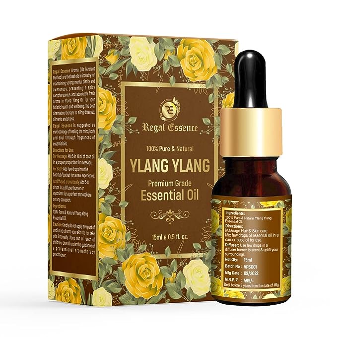 Vedapure Regal Essense Ylang Ylang Essential Oil, Herbal & Ayurvedic, 15 ml - Image 2