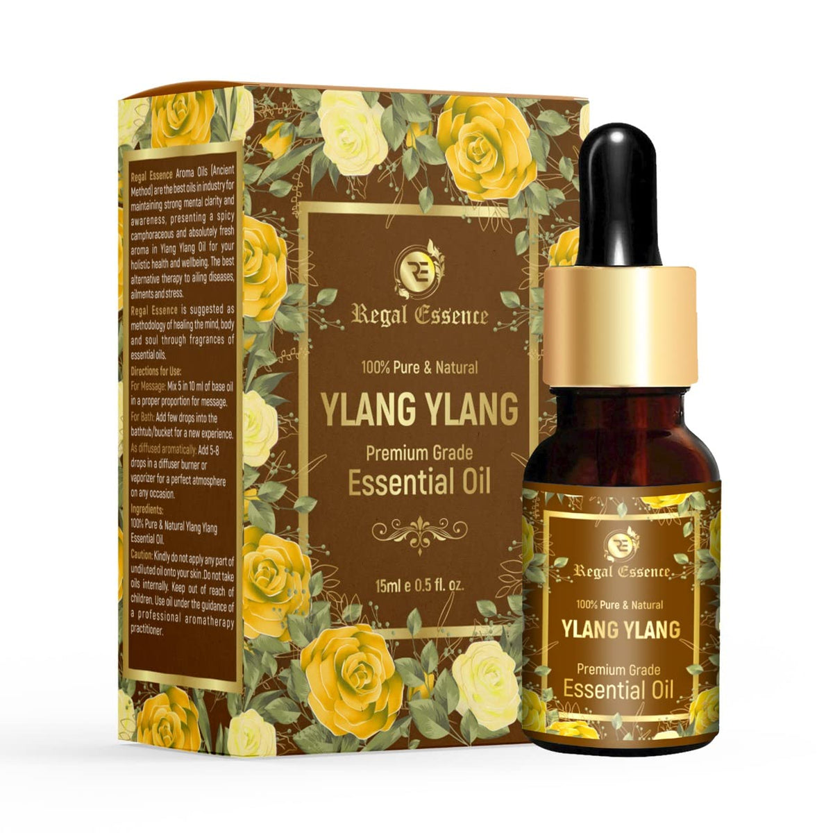 Vedapure Regal Essense Ylang Ylang Essential Oil, Herbal & Ayurvedic, 15 ml