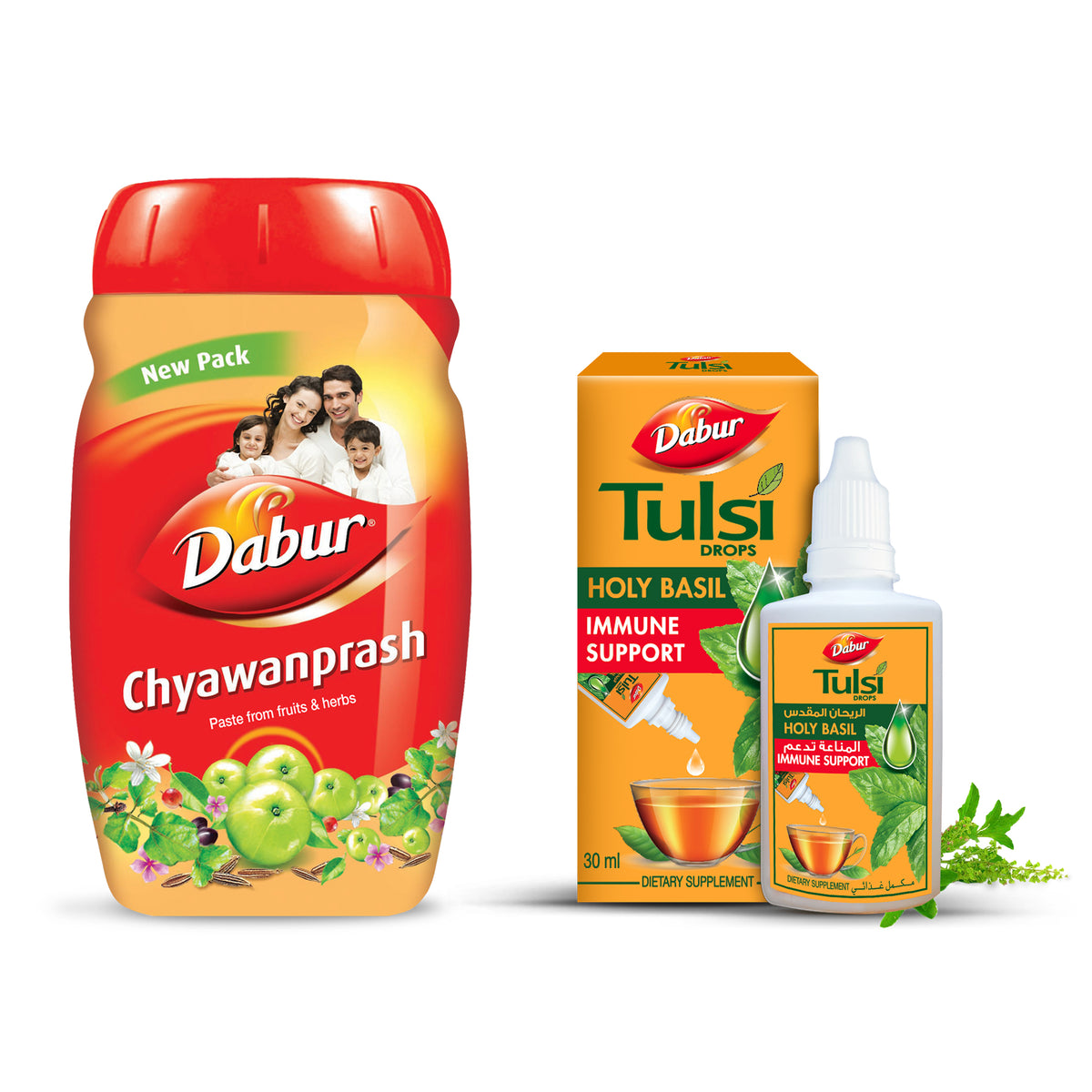 Ayurvedic Immunity Booster Pack- Chyawanprash and Tulsi Drops