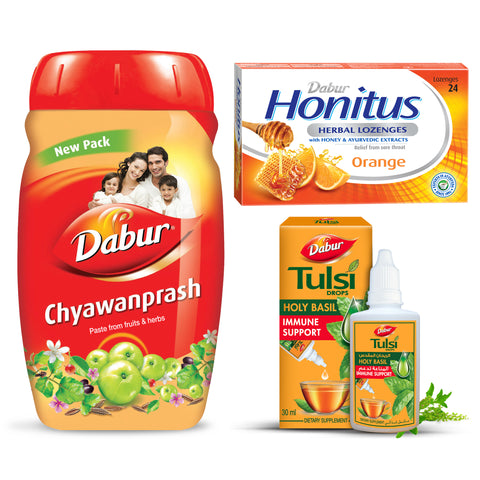 Dabur Ayurveda Immunity, Cold & Cough Relief Pack