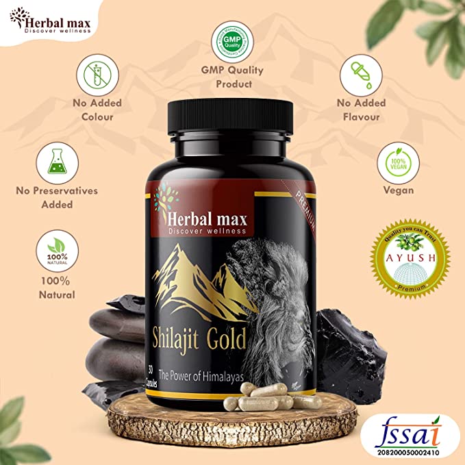 Herbal max Shilajit Gold 30 capsules