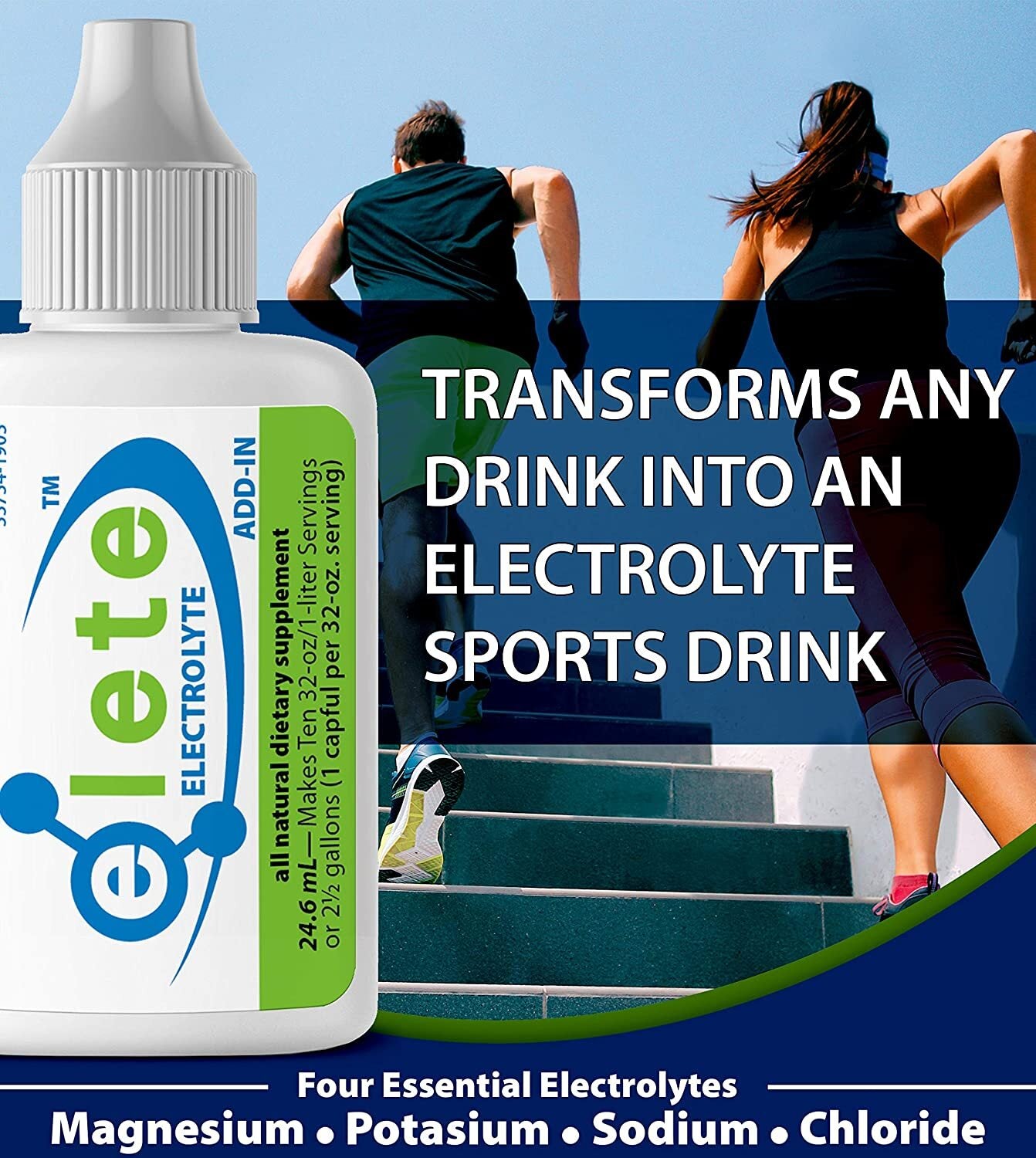 ELETE Electrolytes Hydration Drops- Zero Calories, Zero Sugar