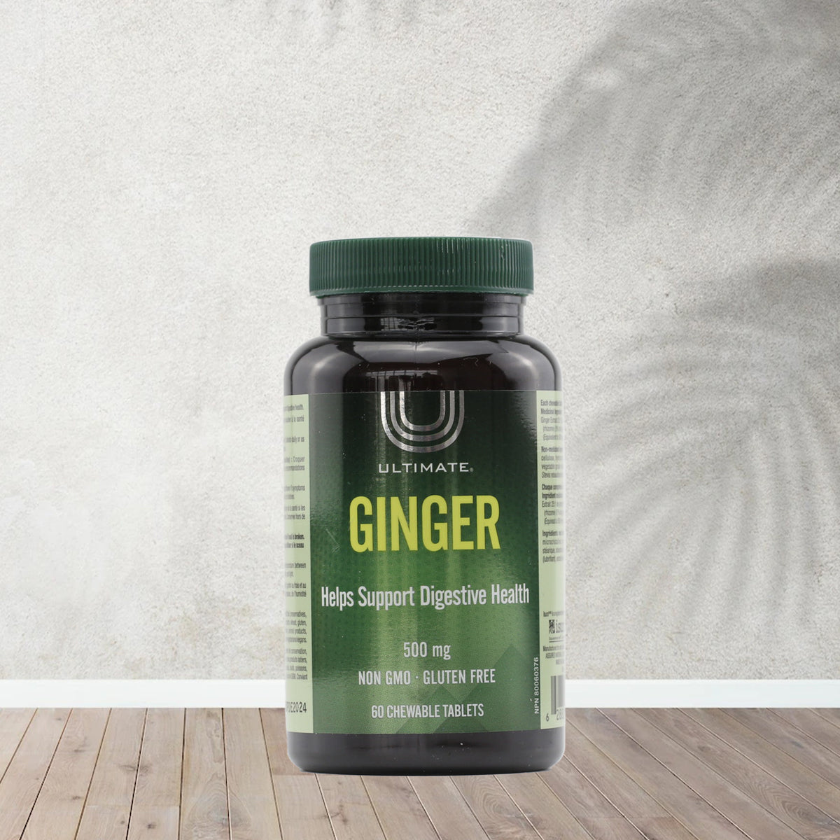 Ultimate Ginger - Helps Support Digestive Health 500 mg, 60 Chewable Tablets
