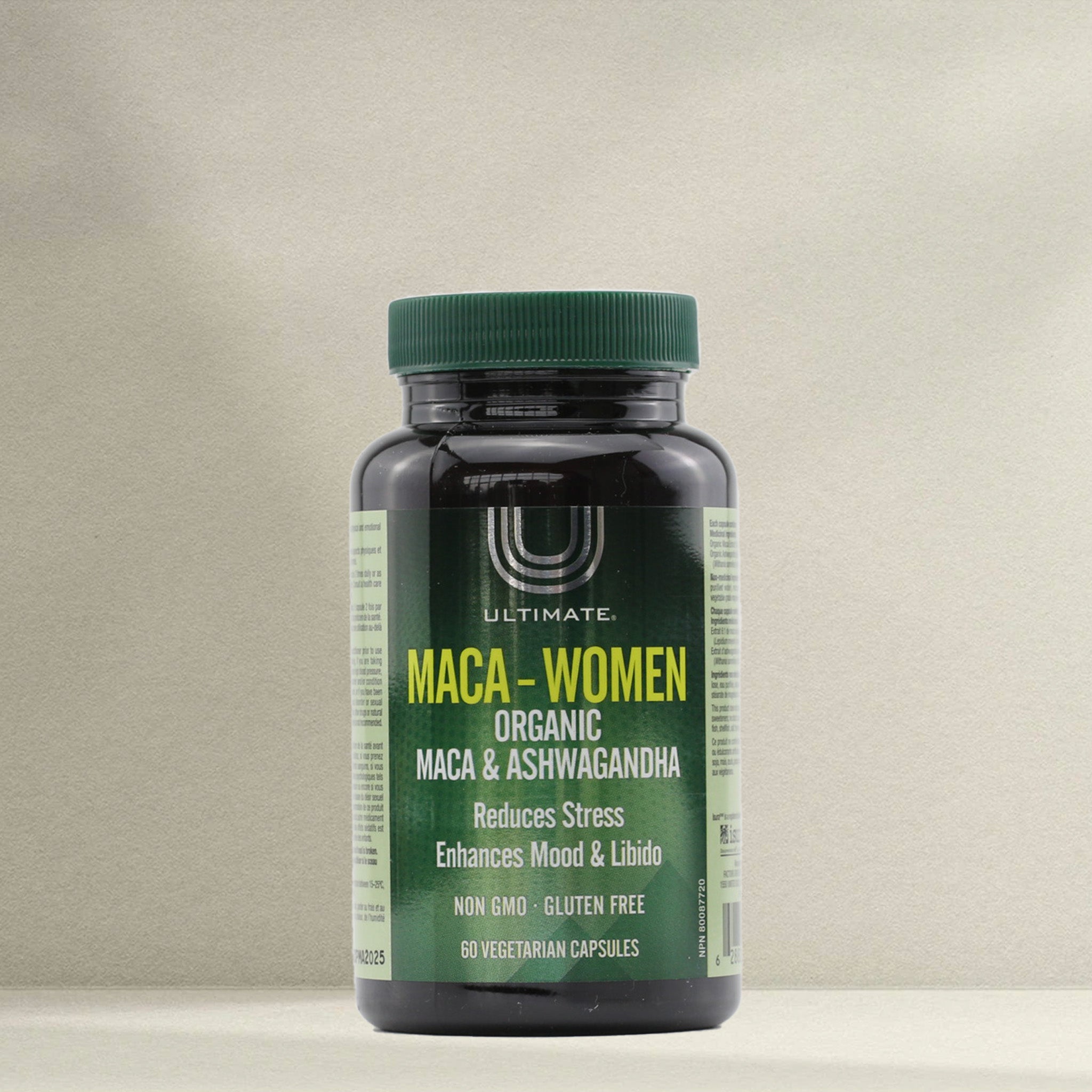 Ultimate Maca-Women Organic Maca and Ashwagandha, 60 capsules