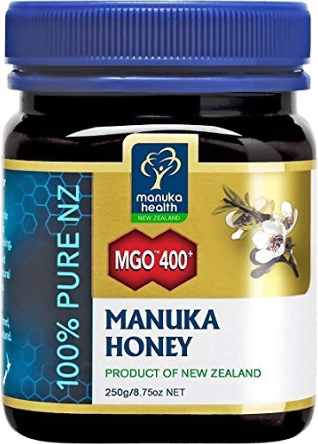 Manuka Health MGO 400+ Manuka Honey 250G, 100% Pure New Zealand Honey