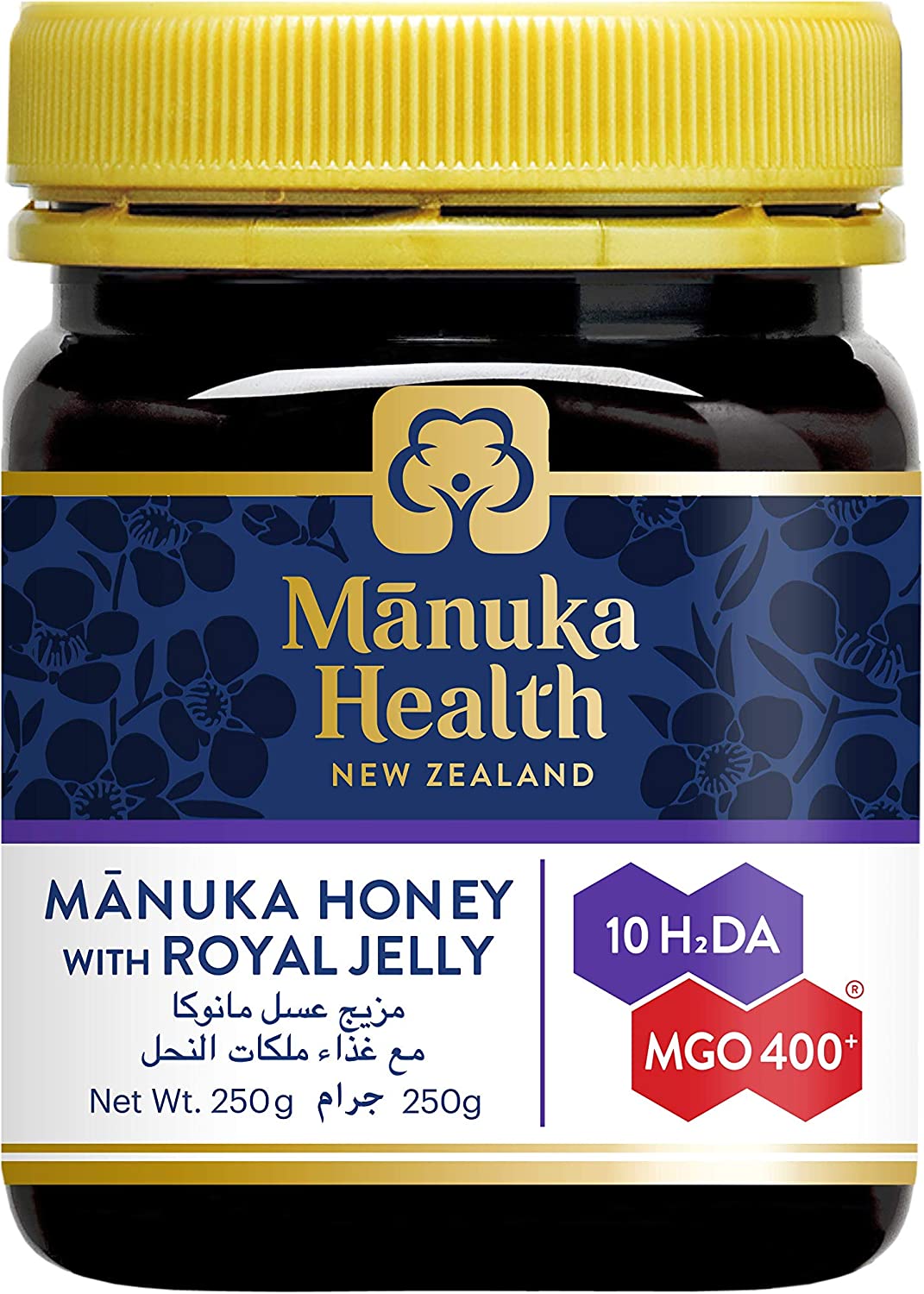 Manuka Health Manuka Honey with Royal Jelly, MGO 400+ Pure New Zealand Honey 250g
