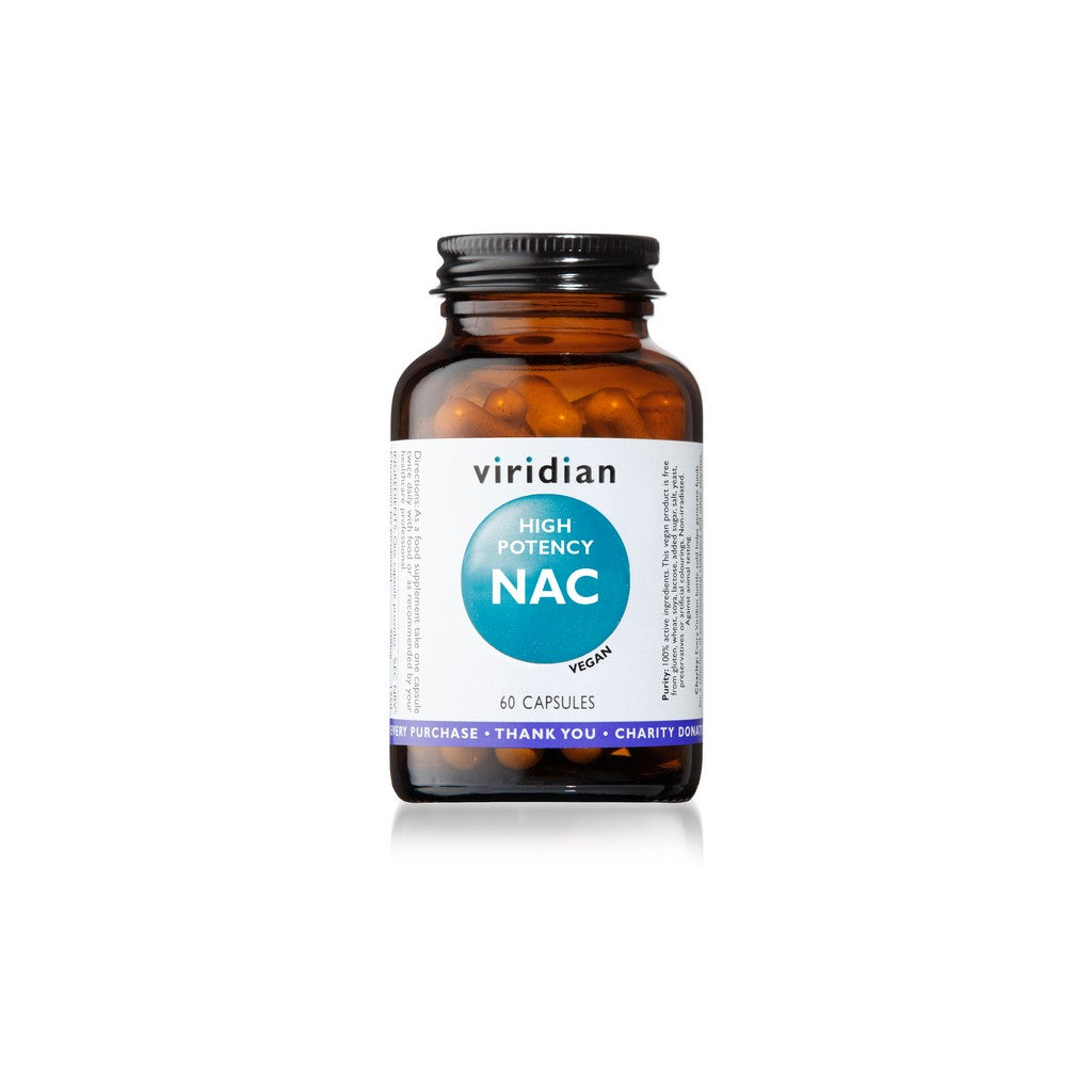 Viridian NAC+ | N-Acetyl L- Cysteine| L-Glutamine, 60Caps