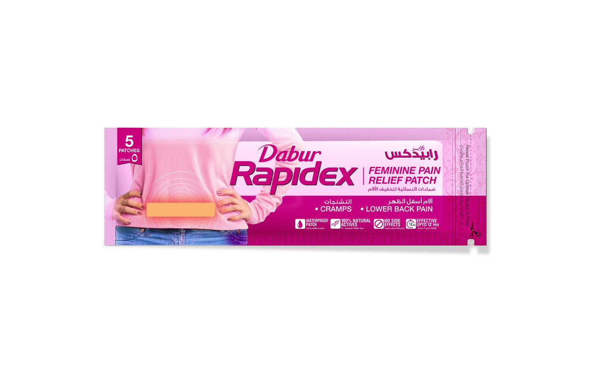 Dabur Rapidex Feminine Patches (Relief from Menstrual Cramps) 5pcs