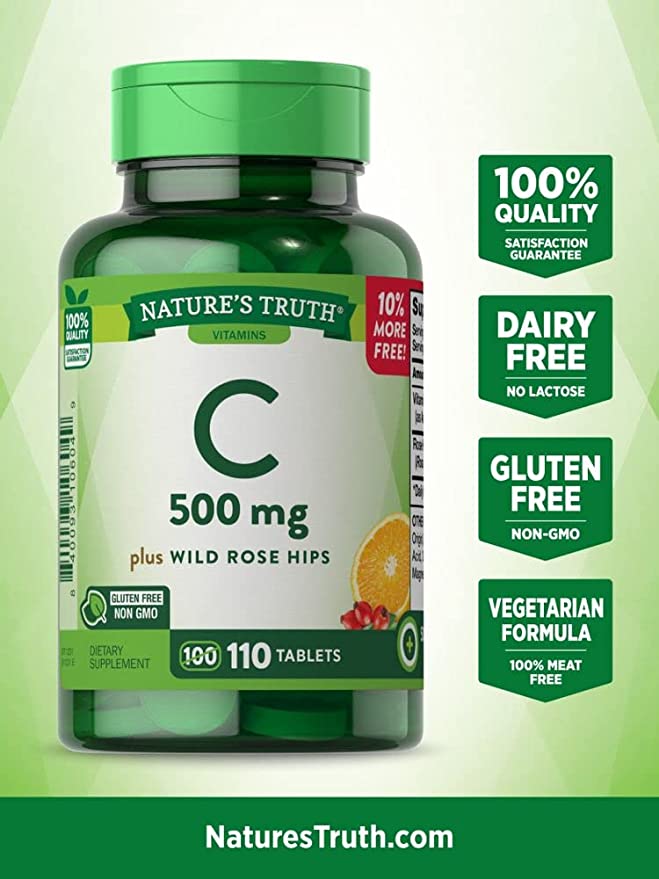 Nature's Truth Vitamin C 500 mg, 110 Tablets