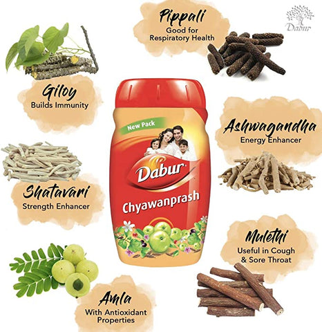 Dabur Chyawanprash- Immunity Booster Enriched With Vitamin C, Herbal, Natural 500 gm