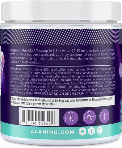 Alani Nu Pre-workout Cosmic Stardust - 30 servings