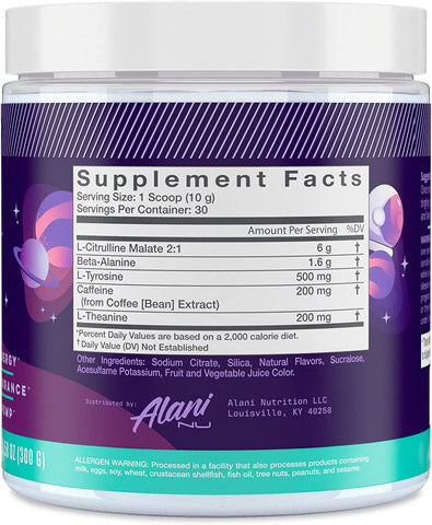 Alani Nu Pre-workout Cosmic Stardust - 30 servings