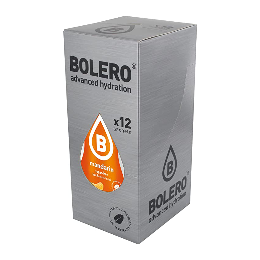 Bolero Advanced Hydration, Mandarin Flavour, 3g/pc, Pack Of 12