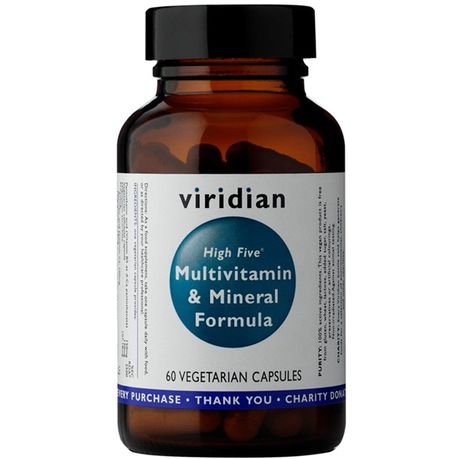 Viridian HIGH FIVE Multivit & Mineral Formula 60 Veg Caps