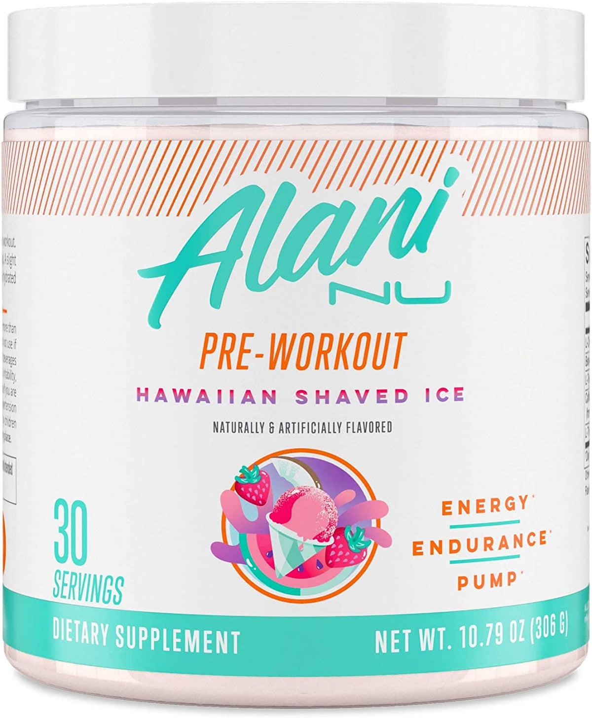 Alani Nu Pre-workout Hawaiian Shaved Ice - 30 servings