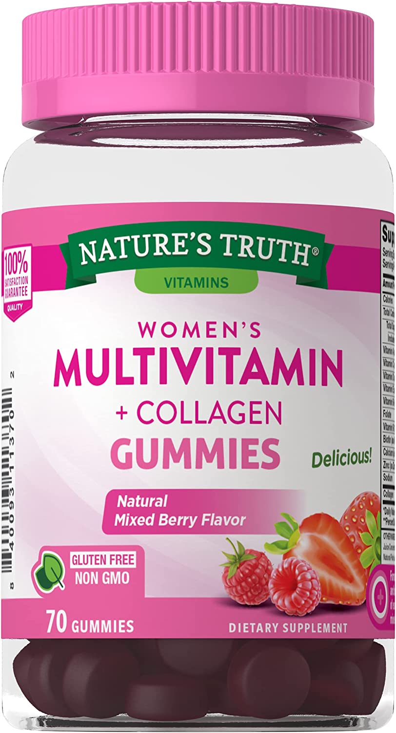 Nature's Truth Women's Multivitamin +Collagen Gummies, 70 Pcs