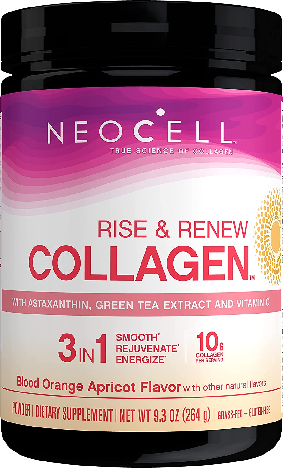NEOCELL Rise and Renew Collagen with Astaxanthin, Green Tea Extract and Vitamin C, 264g