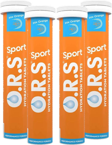 Ors Hydration Tablets With Electrolytes, Vegan, Gluten And Lactose Free Formula - Natural Orange Flavour 20'S