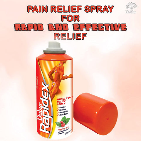 Dabur Rapidex Muscle and Joint Pain Relief Spray, 150 mL
