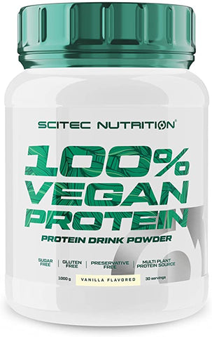 Scitec Nutrition 100% Vegan Protein- Vanilla Flavor, 1 Kg