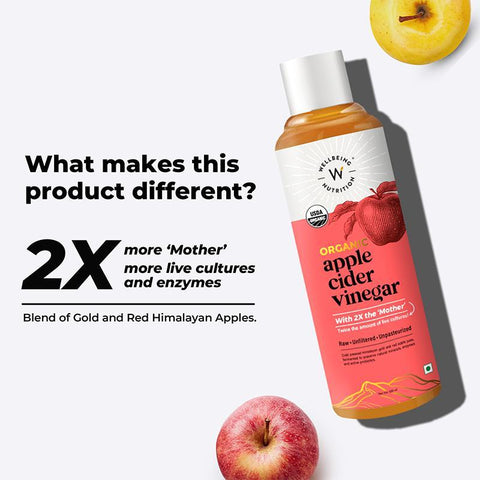 Wellbeing Nutrition Organic Apple Cider Vinegar With Probiotic